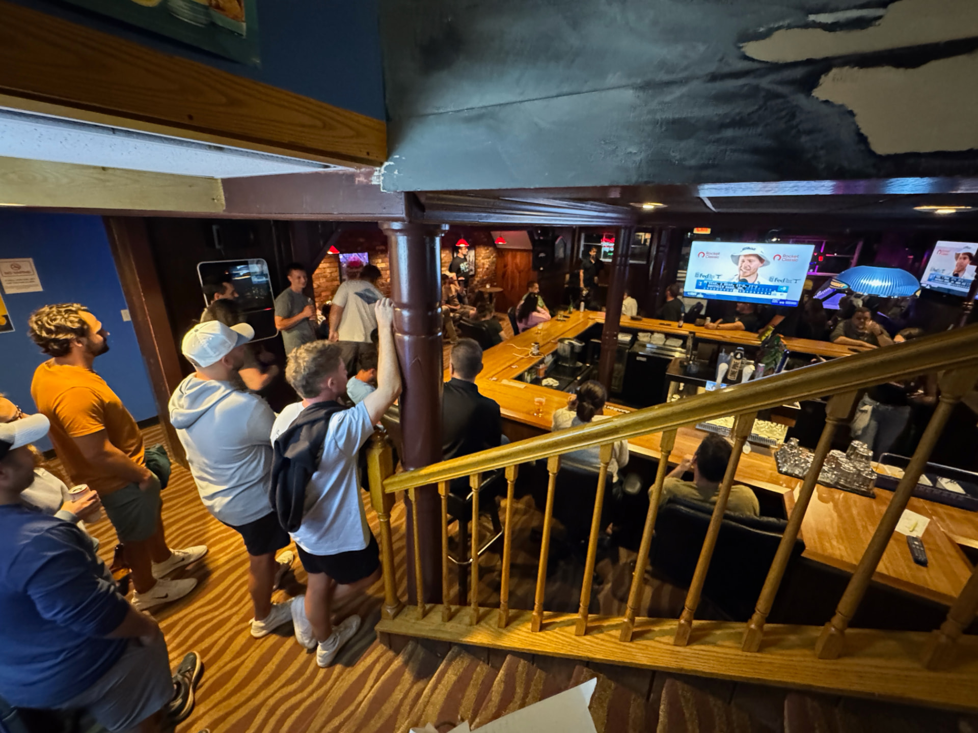A packed bar on a busy night at The Townhouse Pub